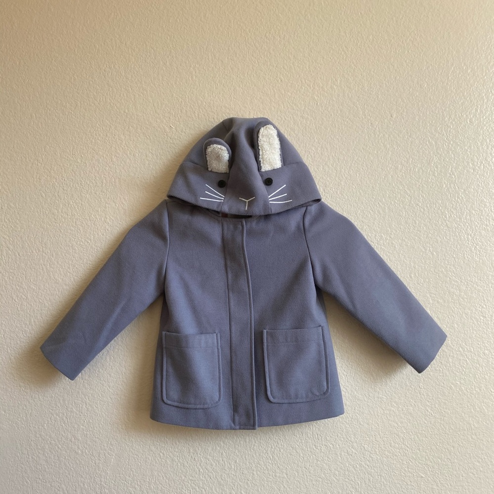 💗 BABY GIRLS HOODED CAT JACKET 💗